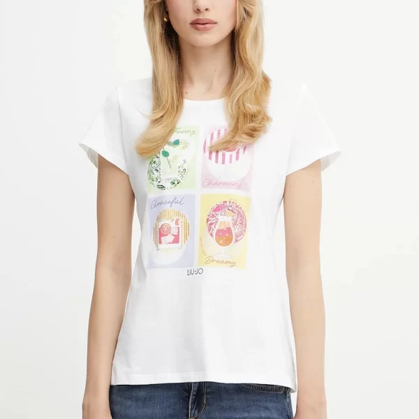 Liu Jo Βαμβακερό μπλουζάκι Liu Jo