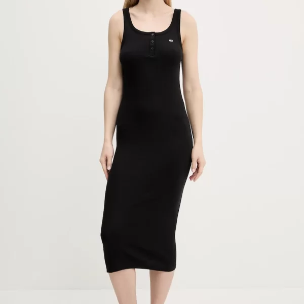 Βαμβακερό φόρεμα Tommy Jeans