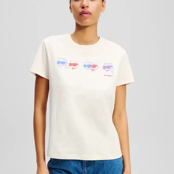 Βαμβακερό μπλουζάκι Karl Lagerfeld IKON