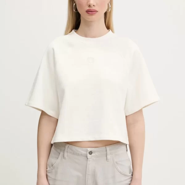 Βαμβακερό μπλουζάκι Hugo Blue