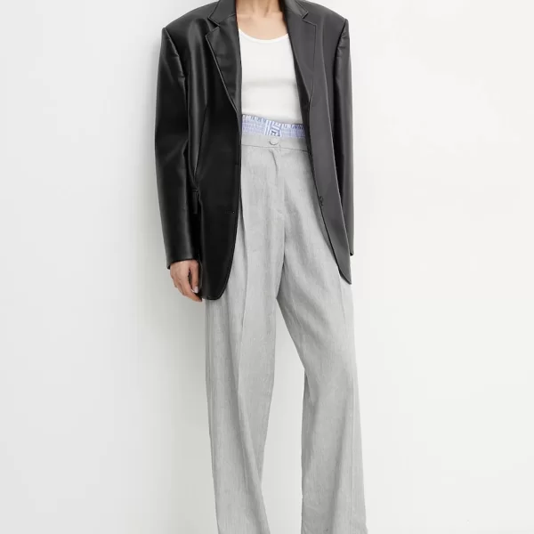 Λινό παντελόνι Marella AUTOCAR