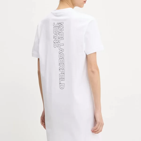 Βαμβακερό φόρεμα Karl Lagerfeld Jeans