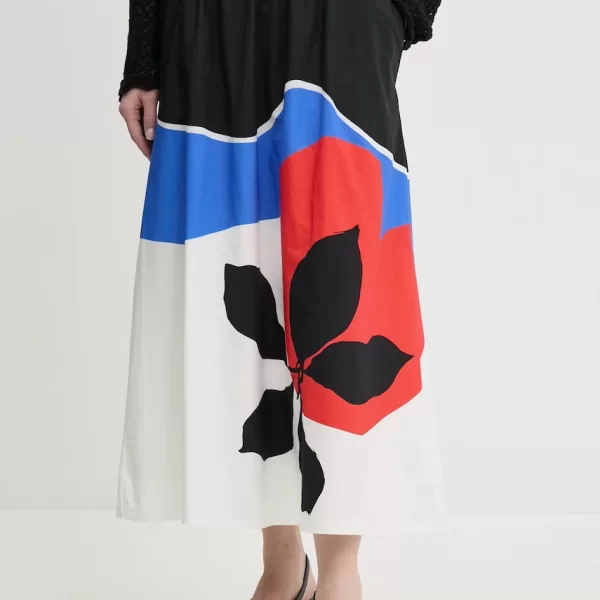 Βαμβακερή φούστα Desigual FLOR ONDAS_LACROIX