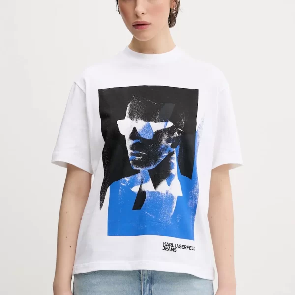 KARL LAGERFELD JEANS Βαμβακερό μπλουζάκι Karl Lagerfeld Jeans