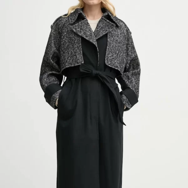 Παλτό από μείγμα μαλλιού BA&SH DINARA