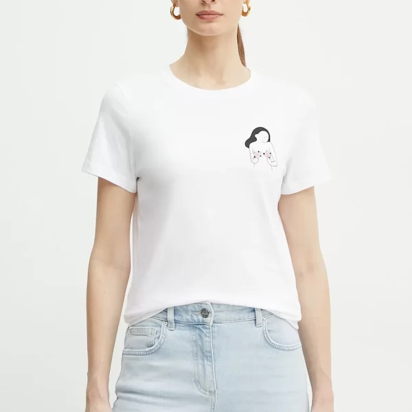 MARELLA Βαμβακερό μπλουζάκι Marella CAUCASO