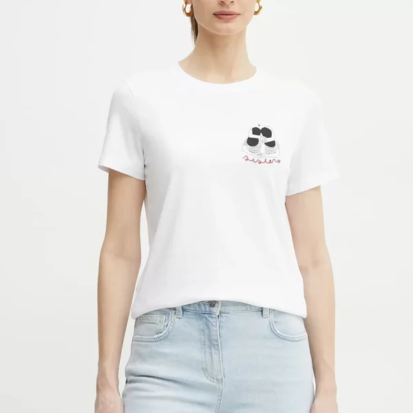 MARELLA Βαμβακερό μπλουζάκι Marella CAUCASO