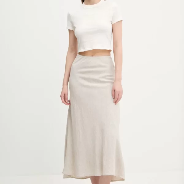 Abercrombie & Fitch Λινή φούστα Abercrombie & Fitch