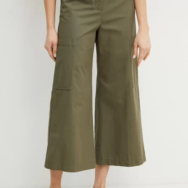 WEEKEND MAX MARA Βαμβακερό παντελόνι Weekend Max Mara