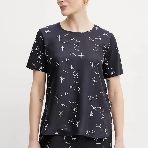 MM by Max Mara Μπλούζα με μείγμα μεταξιού MM by Max Mara