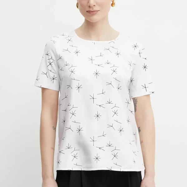 MM by Max Mara Μπλούζα με μείγμα μεταξιού MM by Max Mara