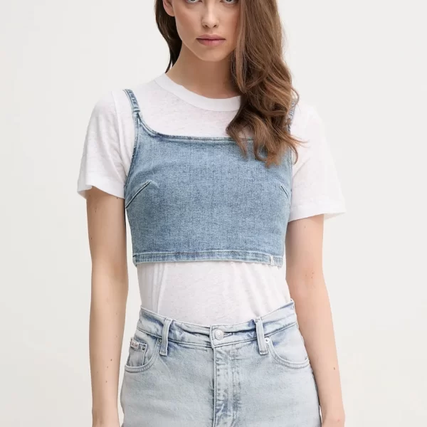 Τζιν τοπ Calvin Klein Jeans