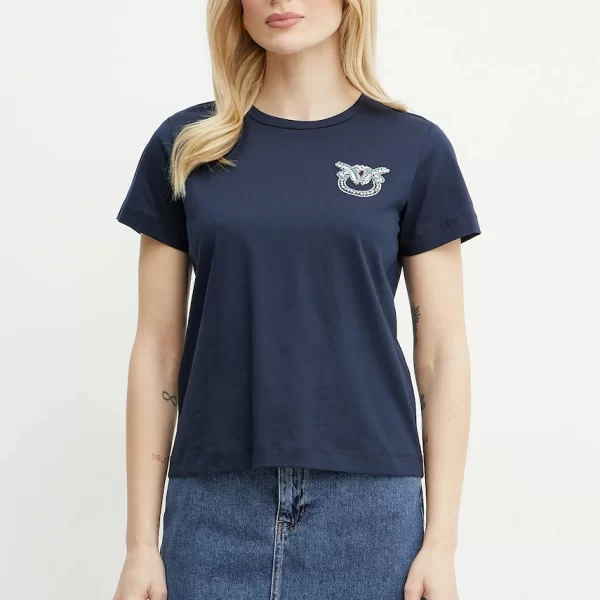 Βαμβακερό μπλουζάκι Pinko