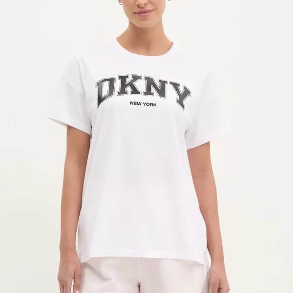 Βαμβακερό μπλουζάκι Dkny