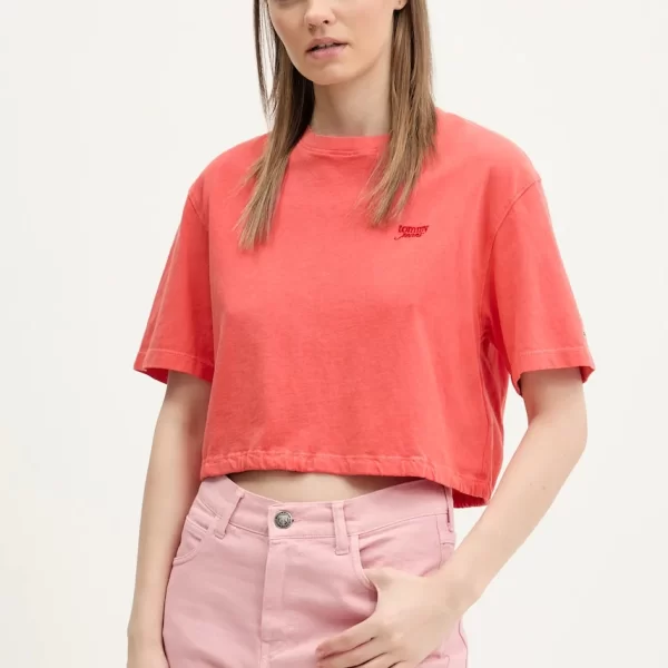 Βαμβακερό μπλουζάκι Tommy Jeans