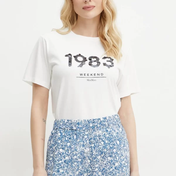 WEEKEND MAX MARA Βαμβακερό μπλουζάκι Weekend Max Mara