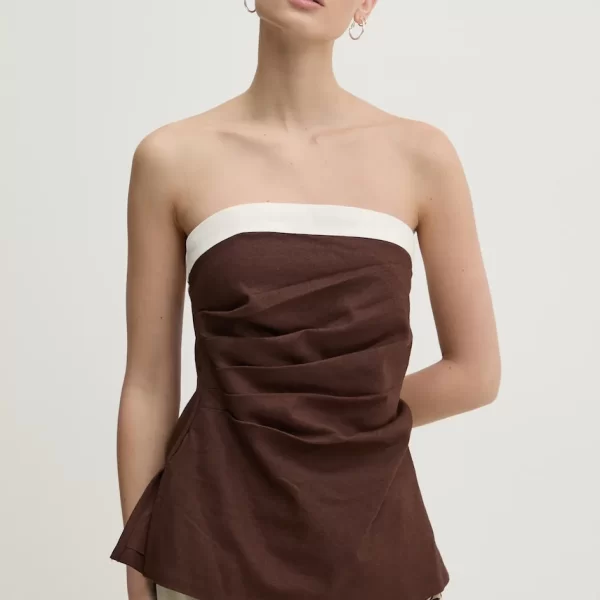 Abercrombie & Fitch Λευκή μπλούζα Abercrombie & Fitch