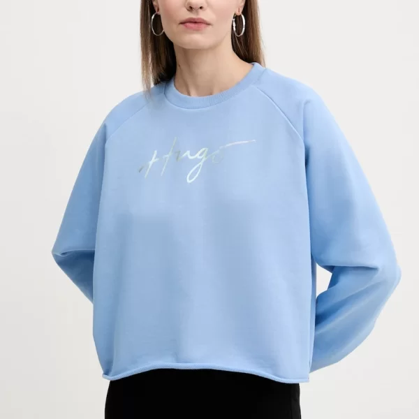 Βαμβακερή μπλούζα HUGO