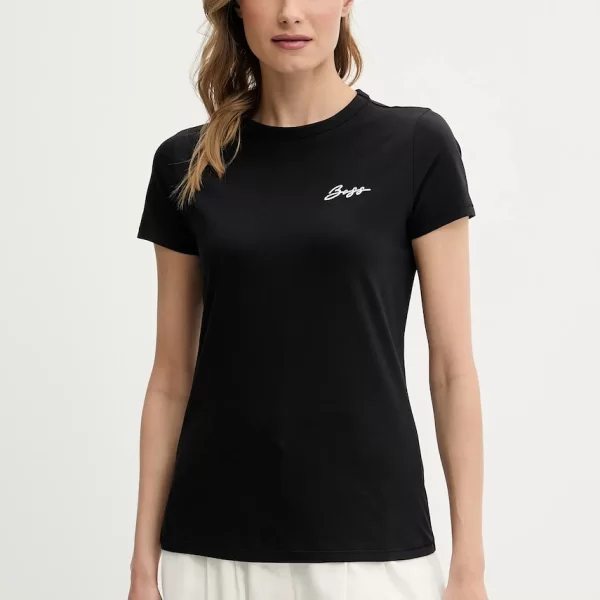 Βαμβακερό μπλουζάκι BOSS Orange