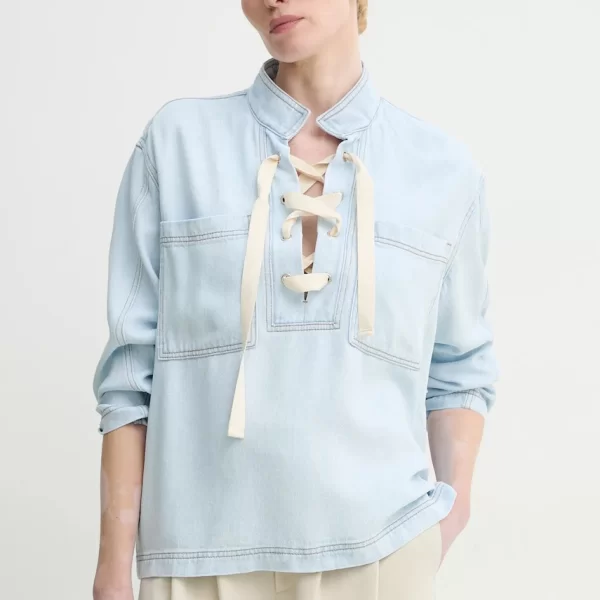 MUNTHE Μπλουζάκι τζιν MUNTHE FUXALIMA