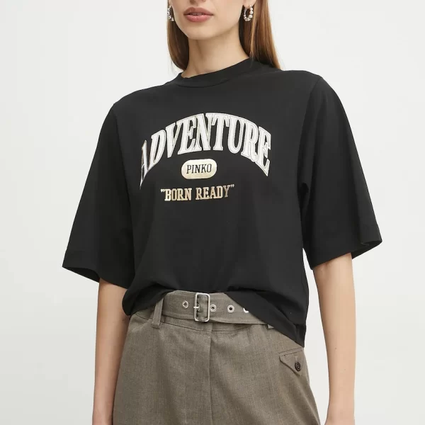 Βαμβακερό μπλουζάκι Pinko