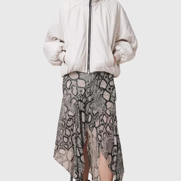 AllSaints Μεταξωτή φούστα AllSaints CASSIE