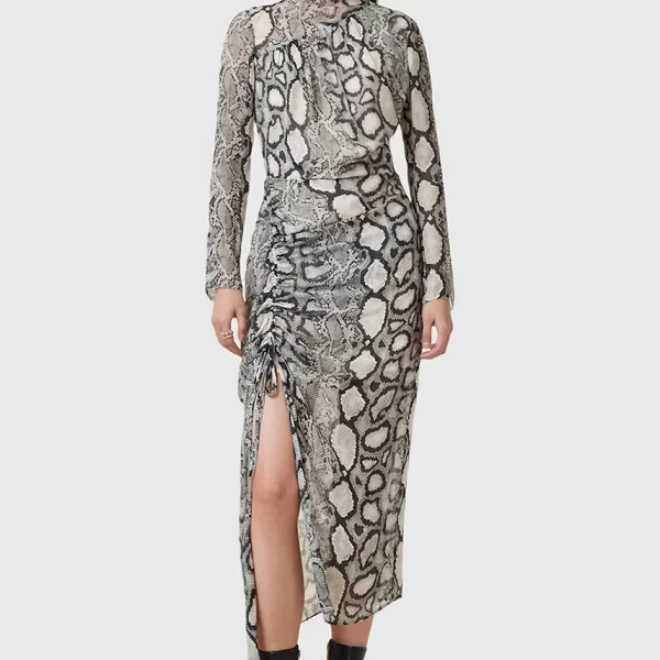 Φόρεμα από συνδιασμό μεταξιού AllSaints RIZO