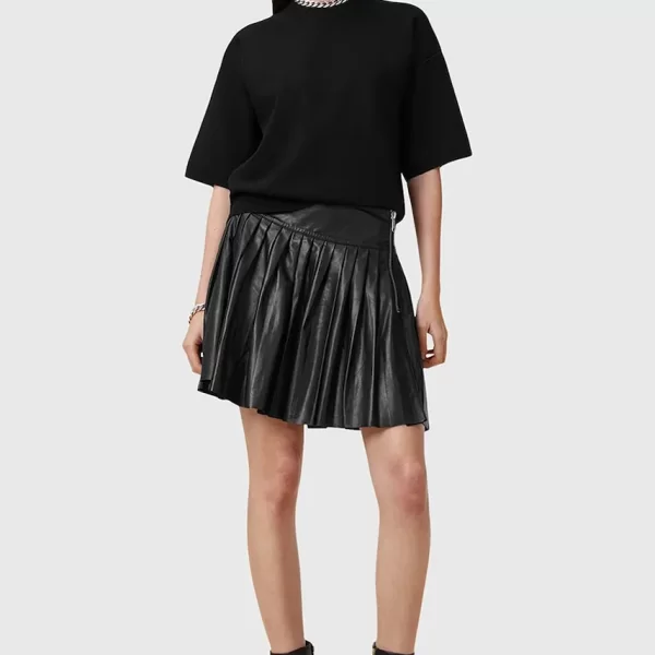 AllSaints Δερμάτινη φούστα AllSaints VENA
