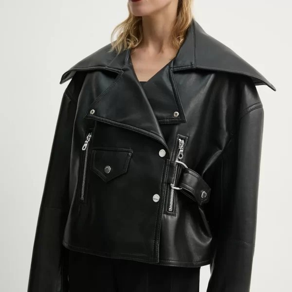 NANUSHKA Δερμάτινο μπουφάν Nanushka ADO