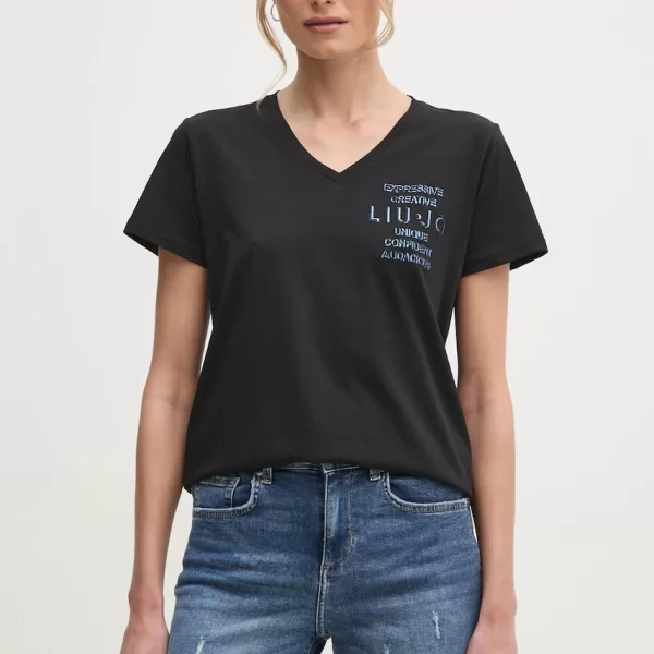 Βαμβακερό μπλουζάκι Liu Jo