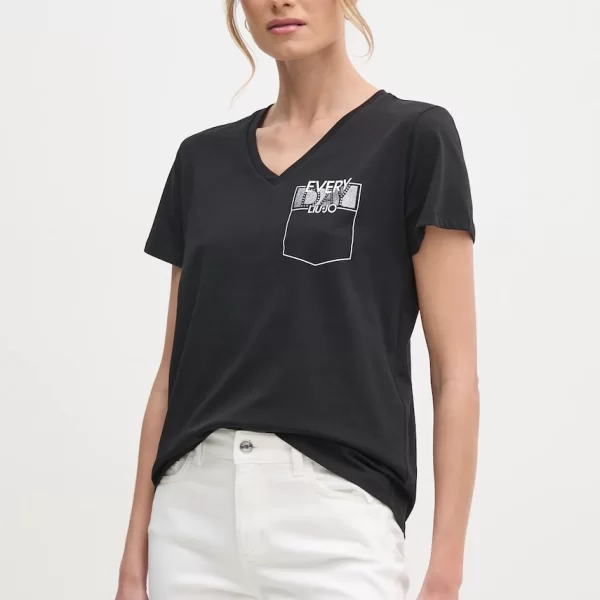 Βαμβακερό μπλουζάκι Liu Jo