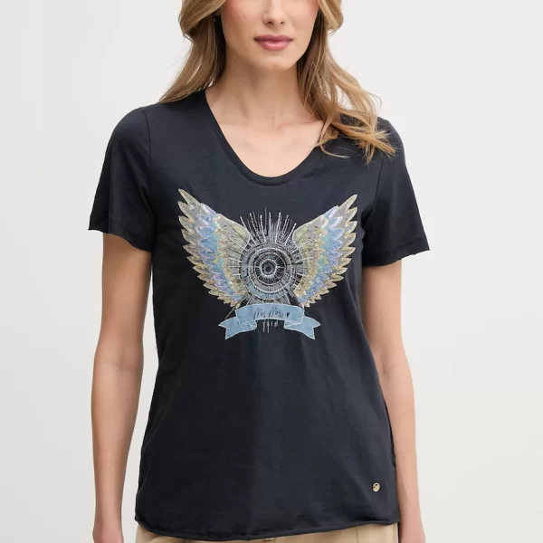 Βαμβακερό μπλουζάκι Mos Mosh