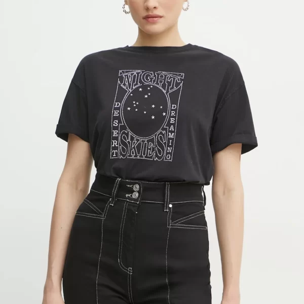 Βαμβακερό μπλουζάκι BOSS Orange