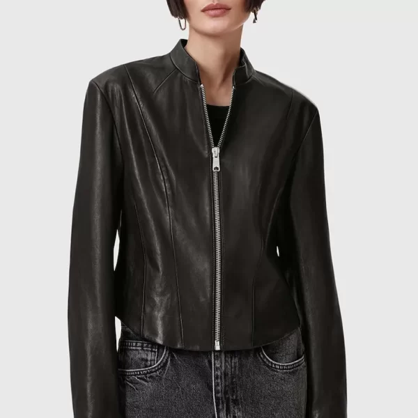 AllSaints Δερμάτινο μπουφάν AllSaints SADLER