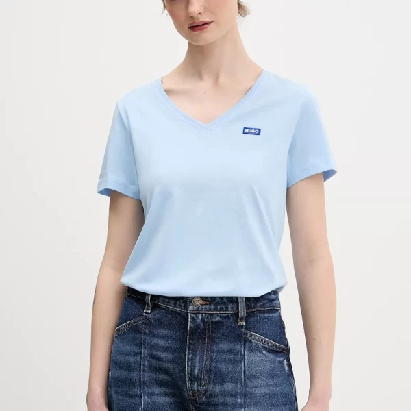 Βαμβακερό μπλουζάκι Hugo Blue Classic V_B