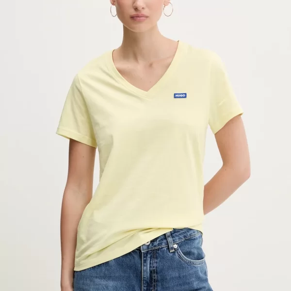 Βαμβακερό μπλουζάκι Hugo Blue San Jared-C