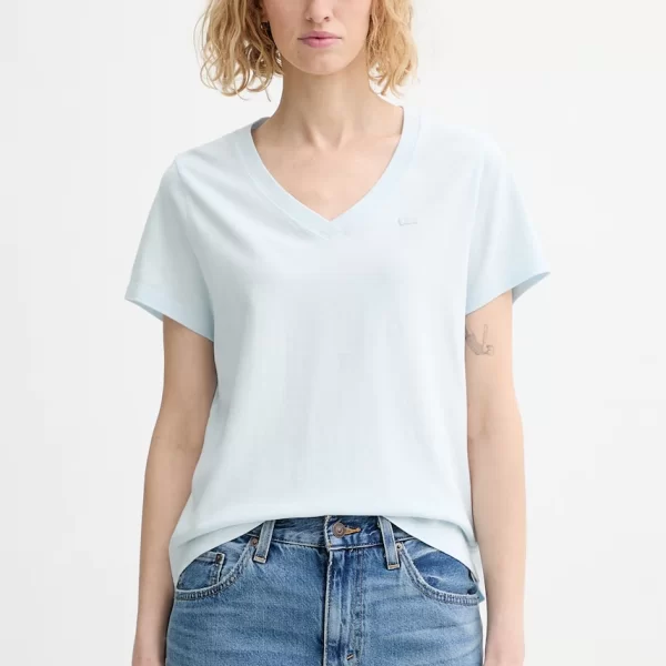 Βαμβακερό μπλουζάκι Levi's T2 PERFECT V LSE HOUSEMARK