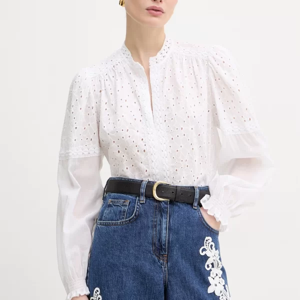 TWINSET Βαμβακερή μπλούζα Twinset