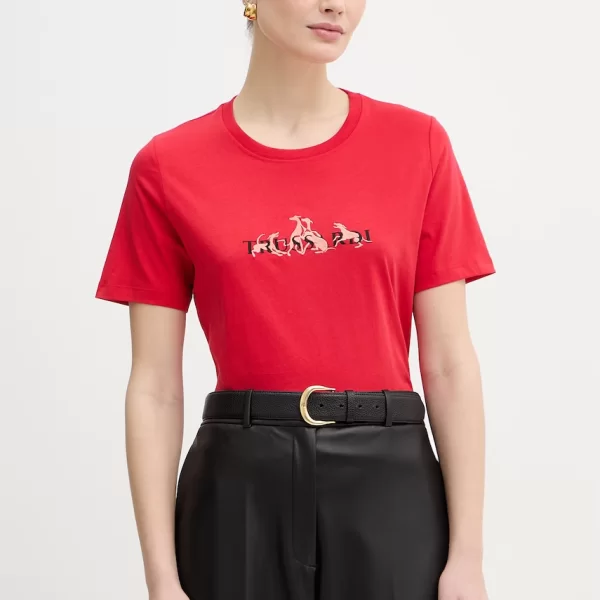 Βαμβακερό μπλουζάκι Trussardi