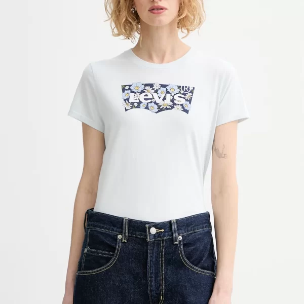 Βαμβακερό μπλουζάκι Levi's THE PERFECT