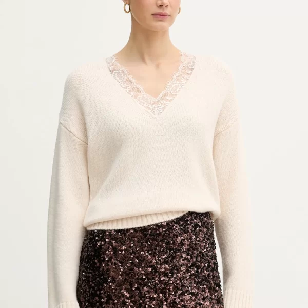 iBlues Πουλόβερ με προσθήκη μαλλιού IBlues RICAMO