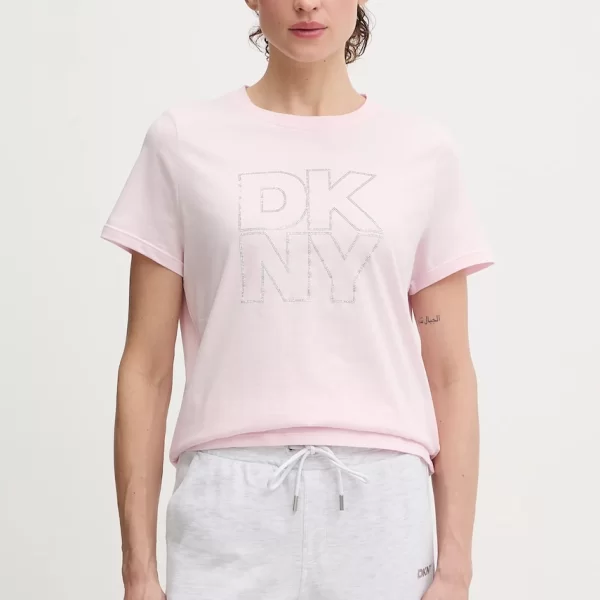 Βαμβακερό μπλουζάκι Dkny