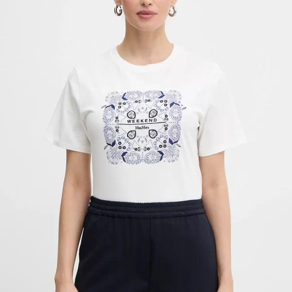 Βαμβακερό μπλουζάκι Weekend Max Mara WEST