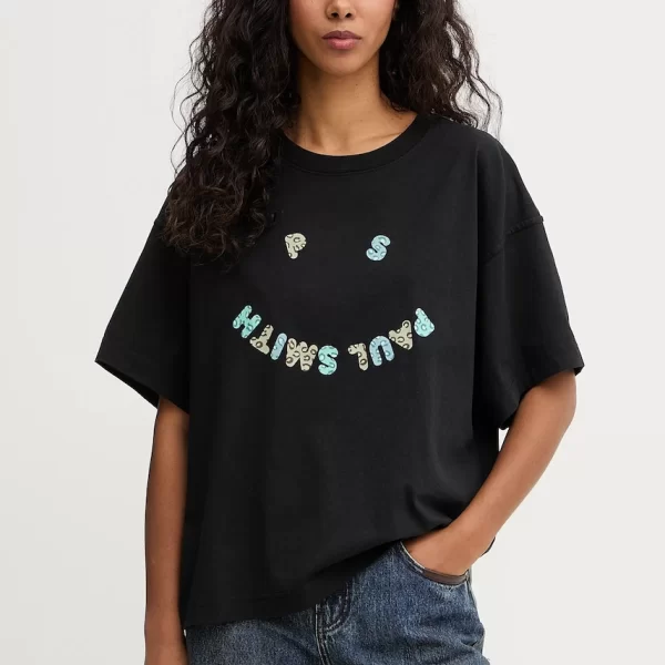 PS PAUL SMITH Βαμβακερό μπλουζάκι PS Paul Smith