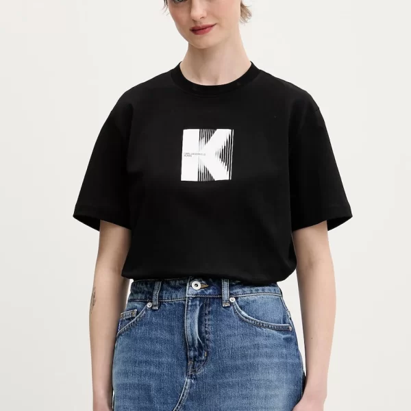 Βαμβακερό μπλουζάκι Karl Lagerfeld Jeans