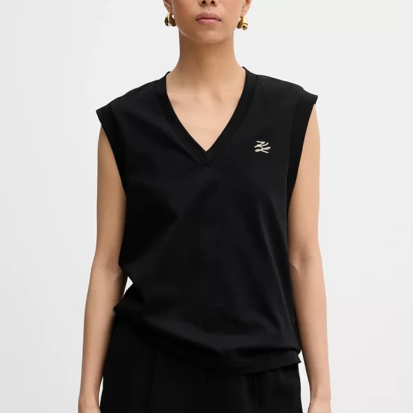 Karl Lagerfeld Βαμβακερό τοπ Karl Lagerfeld