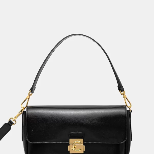 Coccinelle Δερμάτινη τσάντα Coccinelle C-ME LOCK