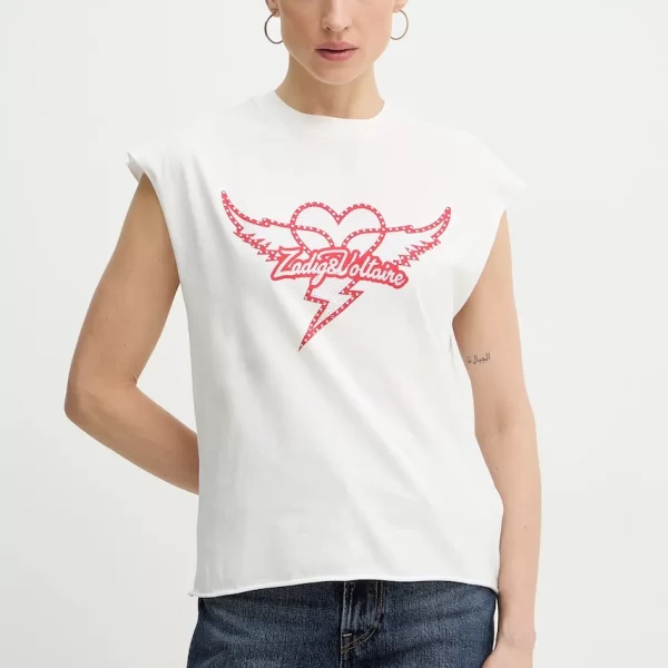 Zadig & Voltaire Βαμβακερό τοπ ZADIG&VOLTAIRE