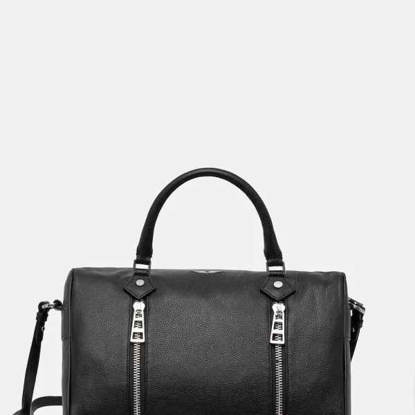 Δερμάτινη τσάντα ZADIG&VOLTAIRE SUNNY MEDIUM GRAINED LEATHER