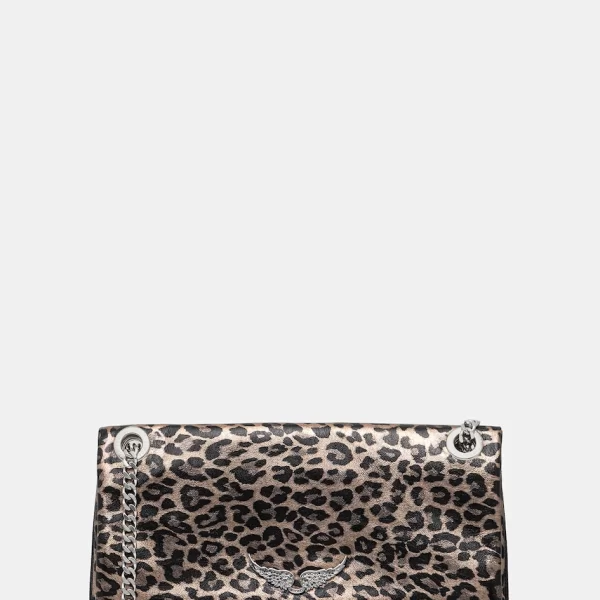 Δερμάτινη τσάντα ZADIG&VOLTAIRE ROCK II METAL LEO